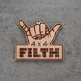 4x4 FILTH - Car Air Freshener